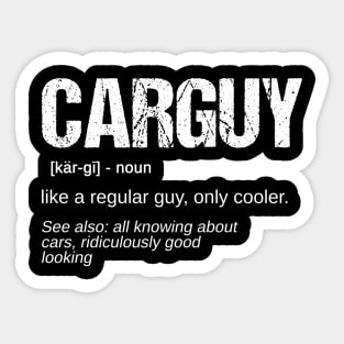 Car guy funny Mechanic Auto Racing Sticker